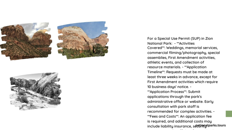 zion national park special use permit